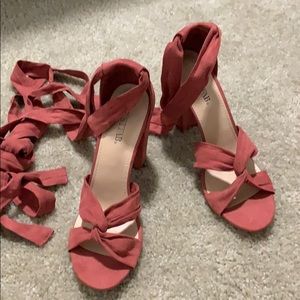 Gladiator block heeled sandals